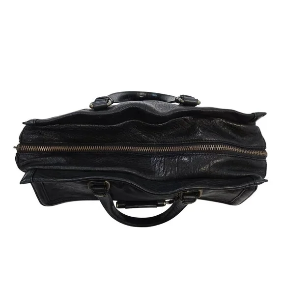 Olivia Harris OH by Joy Gryson Leather Satchel Handbag - Picture 5 of 7